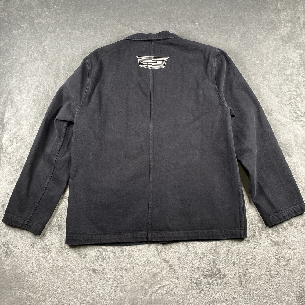Alex Mill Britt Work Jacket Womens L Black Recycled Cotton Cadillac Celestiq - Picture 12 of 16